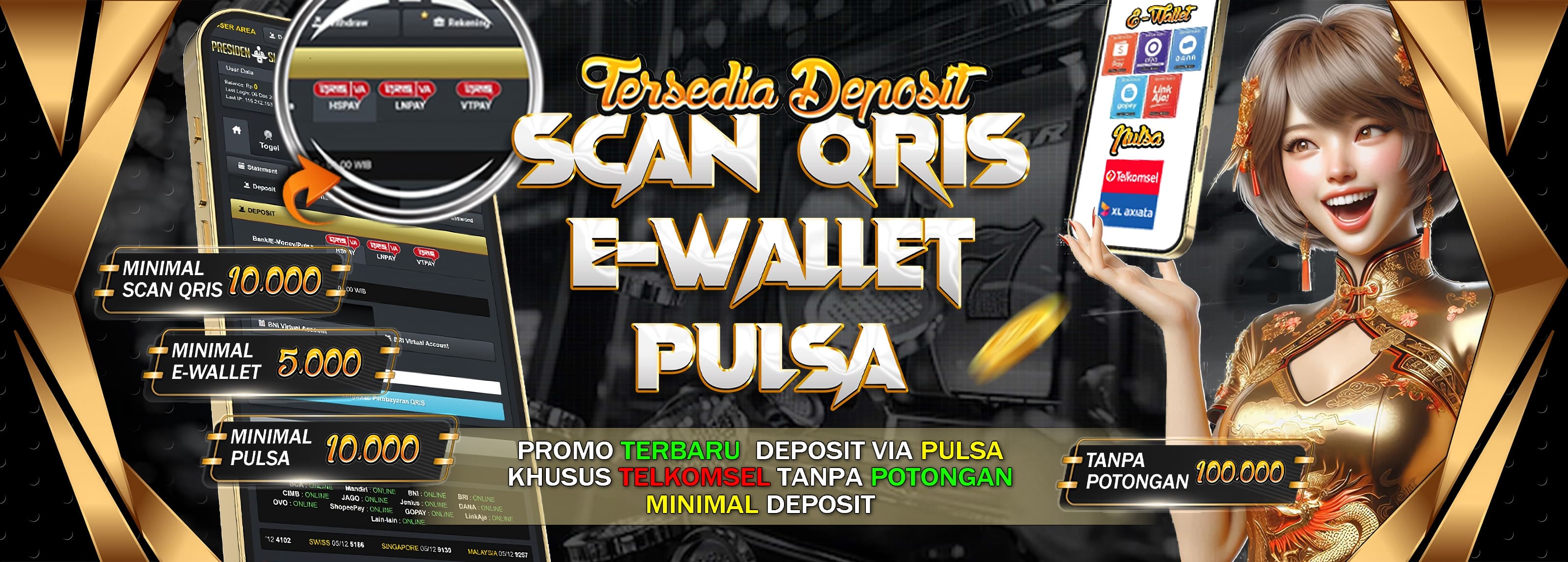 DONE DEPOSIT QRIS - EWALLET - PULSA