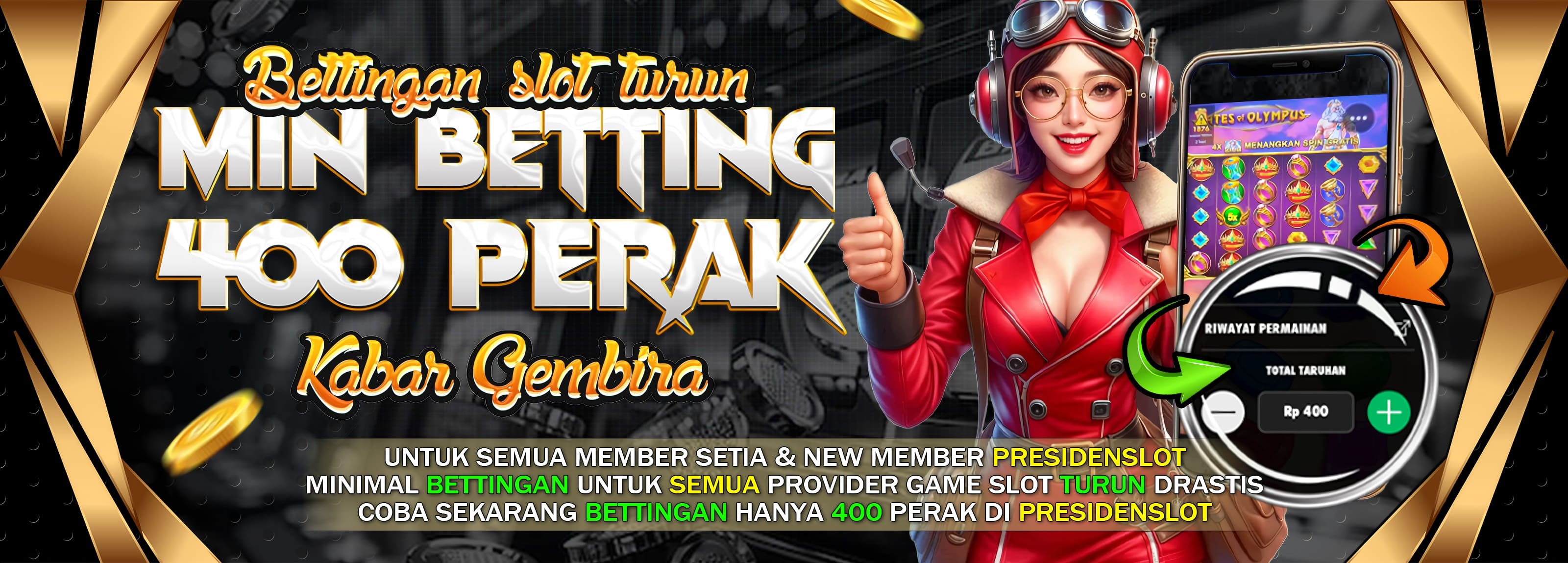 DONE MIN BETT 400 PERAK & BUY SPIN